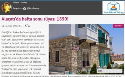 Alaçatı'da Hafta Sonu Rüyası 1850!