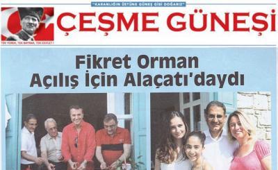 Fikret Orman Açılış İçin Alaçatı'daydı